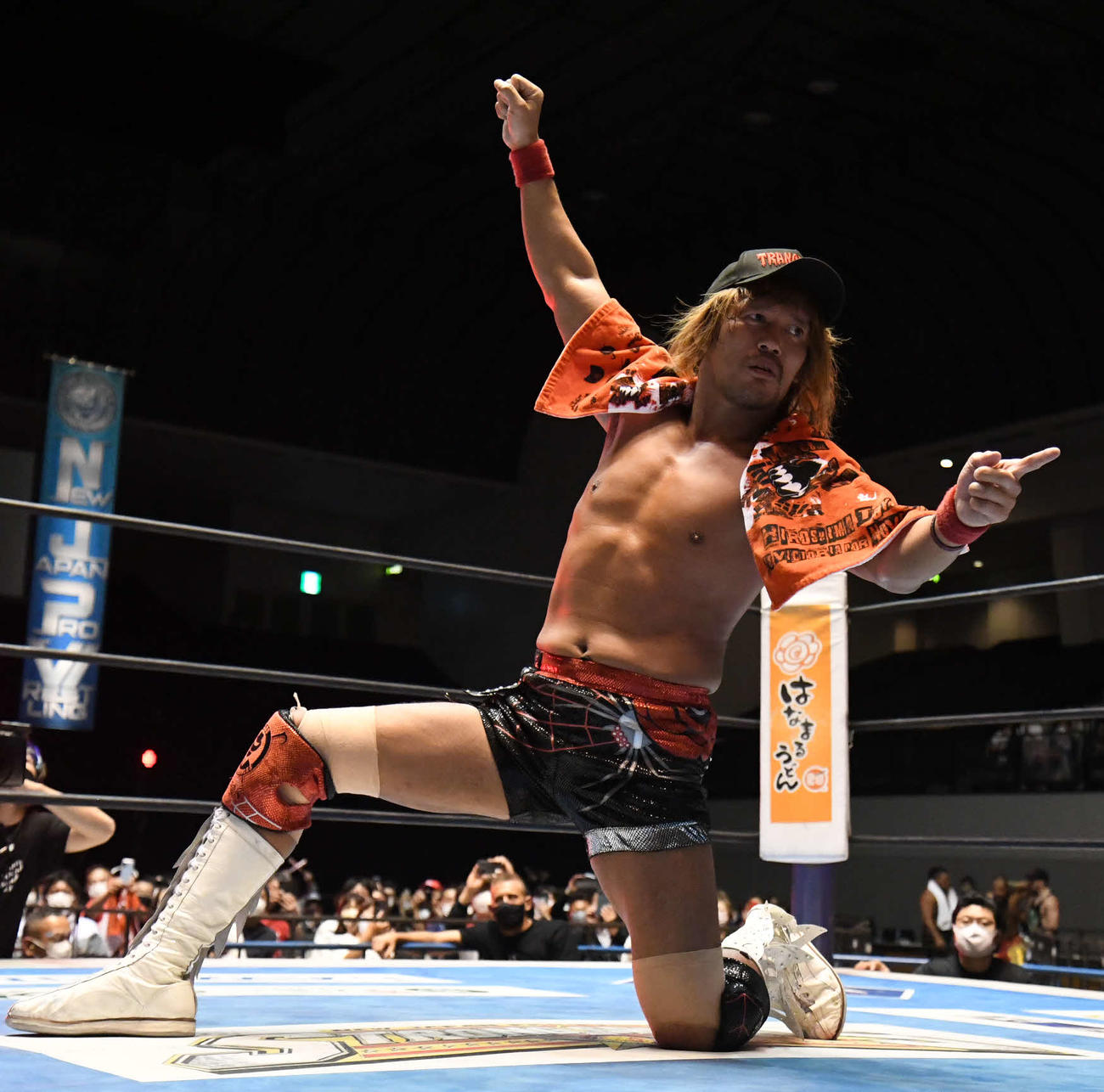 グレート・O・カーンに勝利した内藤哲也（新日本プロレス提供）