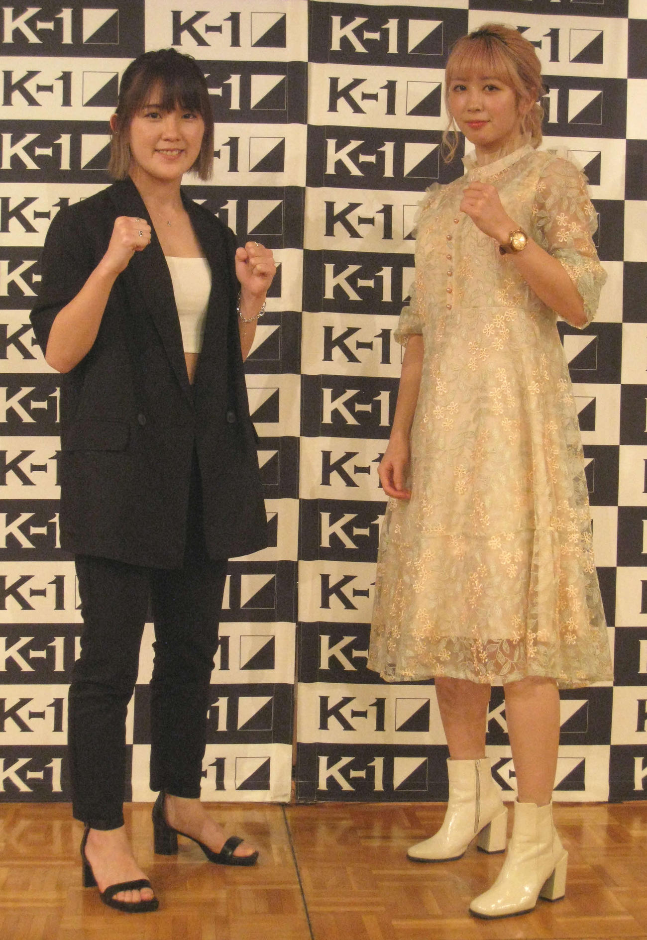 対戦の場が横浜に代わったMIO（左）と菅原美優（2021年4月17日撮影）