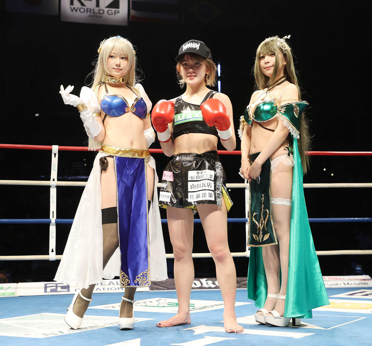 菅原美優に判定勝利したMIO（撮影・鈴木正人）