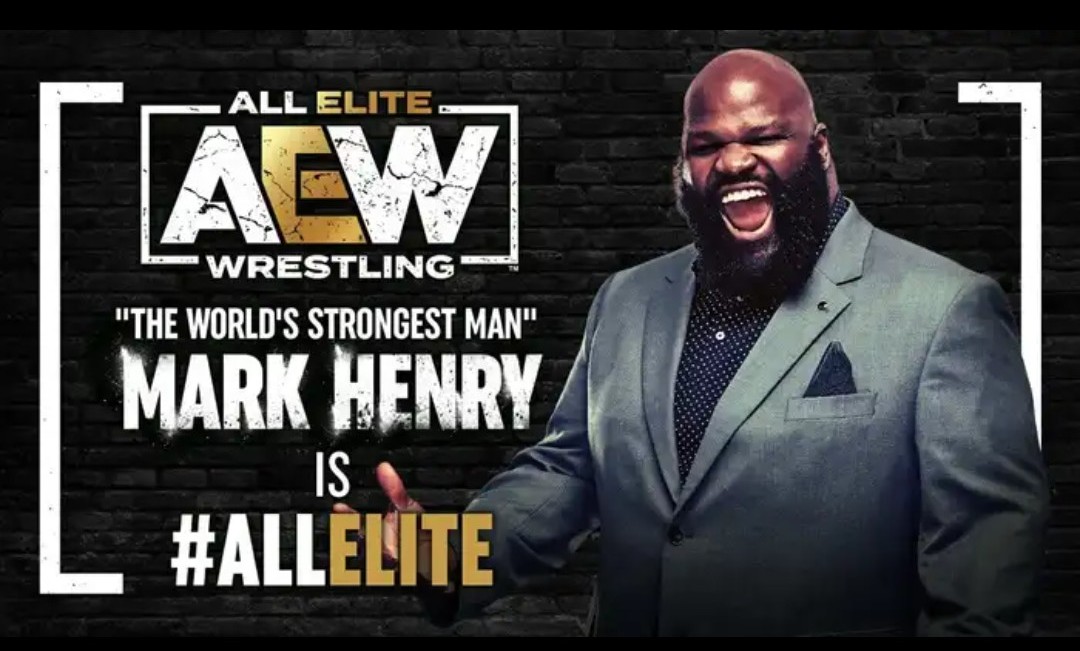 AEWへの移籍が発表された元WWE世界ヘビー級王者マーク・ヘンリー（AEW公式SNSより）