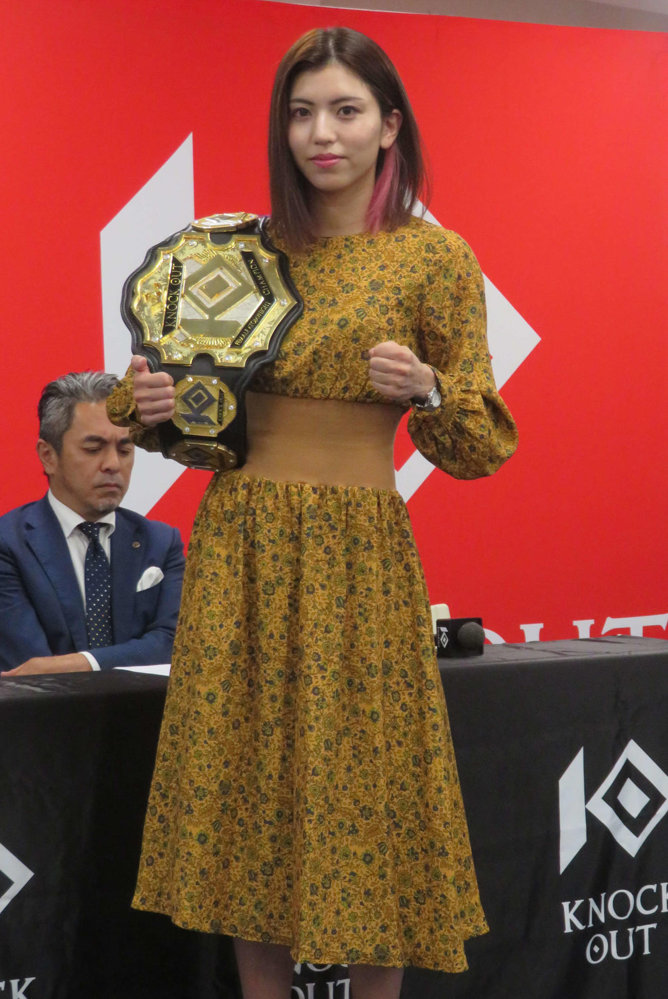 ミネルヴァ・ライトフライ級王者sasoriとの対戦が決まったKNOCK OUT女子アトム級王者ぱんちゃん璃奈
