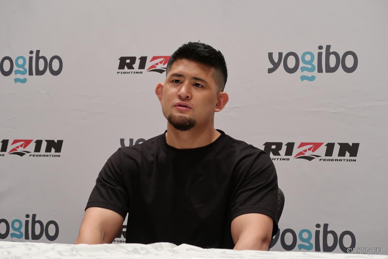 6月11日、RIZIN28大会に向けオンライン取材に応じたHIROYA（RIZIN FF提供）