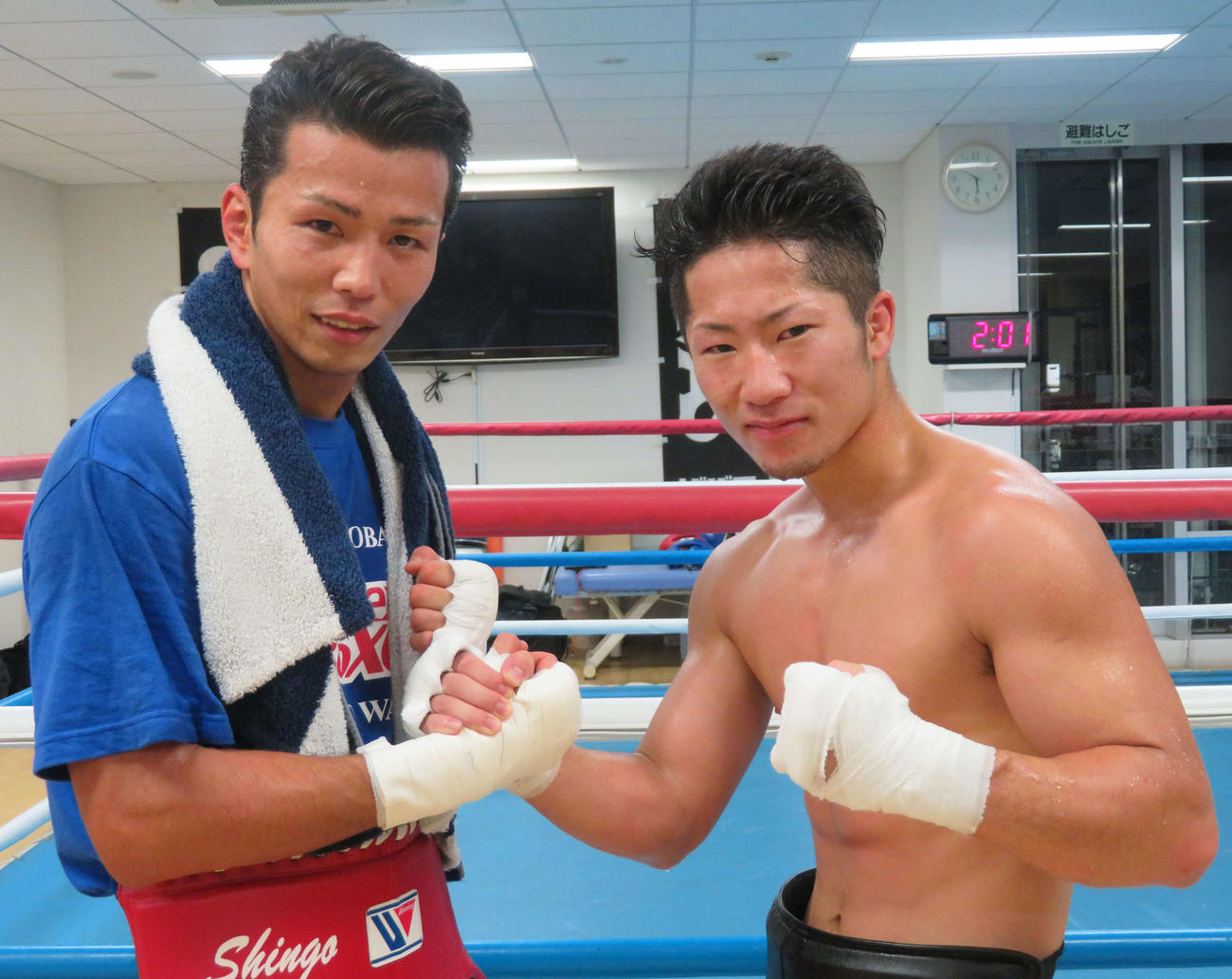 18年12月に和気慎吾とスパーリングした井上拓真