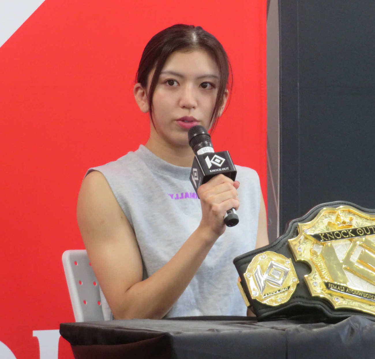 次戦で防衛戦を希望したKNOCK OUT－BLACK女子アトム級王者ぱんちゃん璃奈