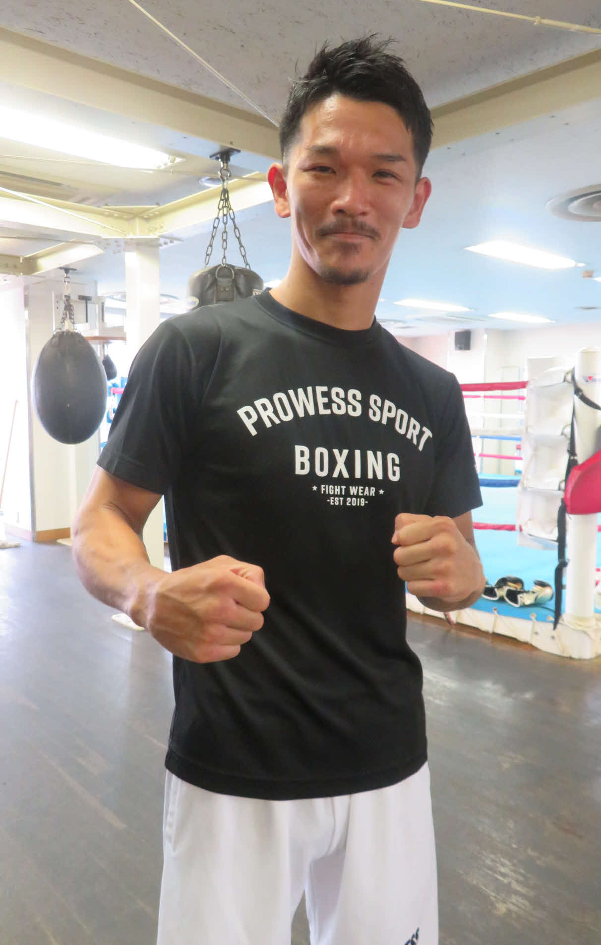 IBF世界スーパーフェザー級王座決定戦まで残り1カ月となった尾川は黒髪で調整