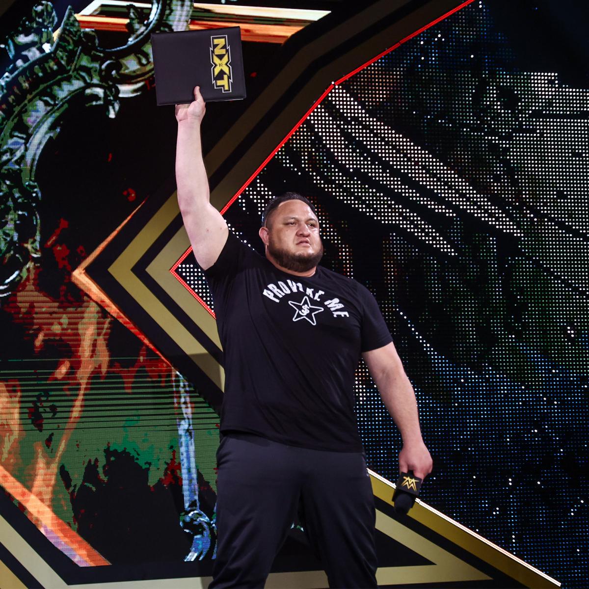 GM補佐から選手への復帰、NXT王座挑戦が電撃的に決まったサモア・ジョー（C）2021 WWE, Inc. All Rights Reserved.