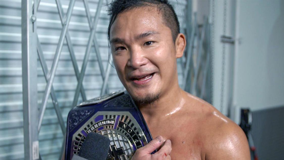 NXTクルーザー級王者KUSHIDA（C）2021　WWE，　Inc.　All　Rights　Reserved.