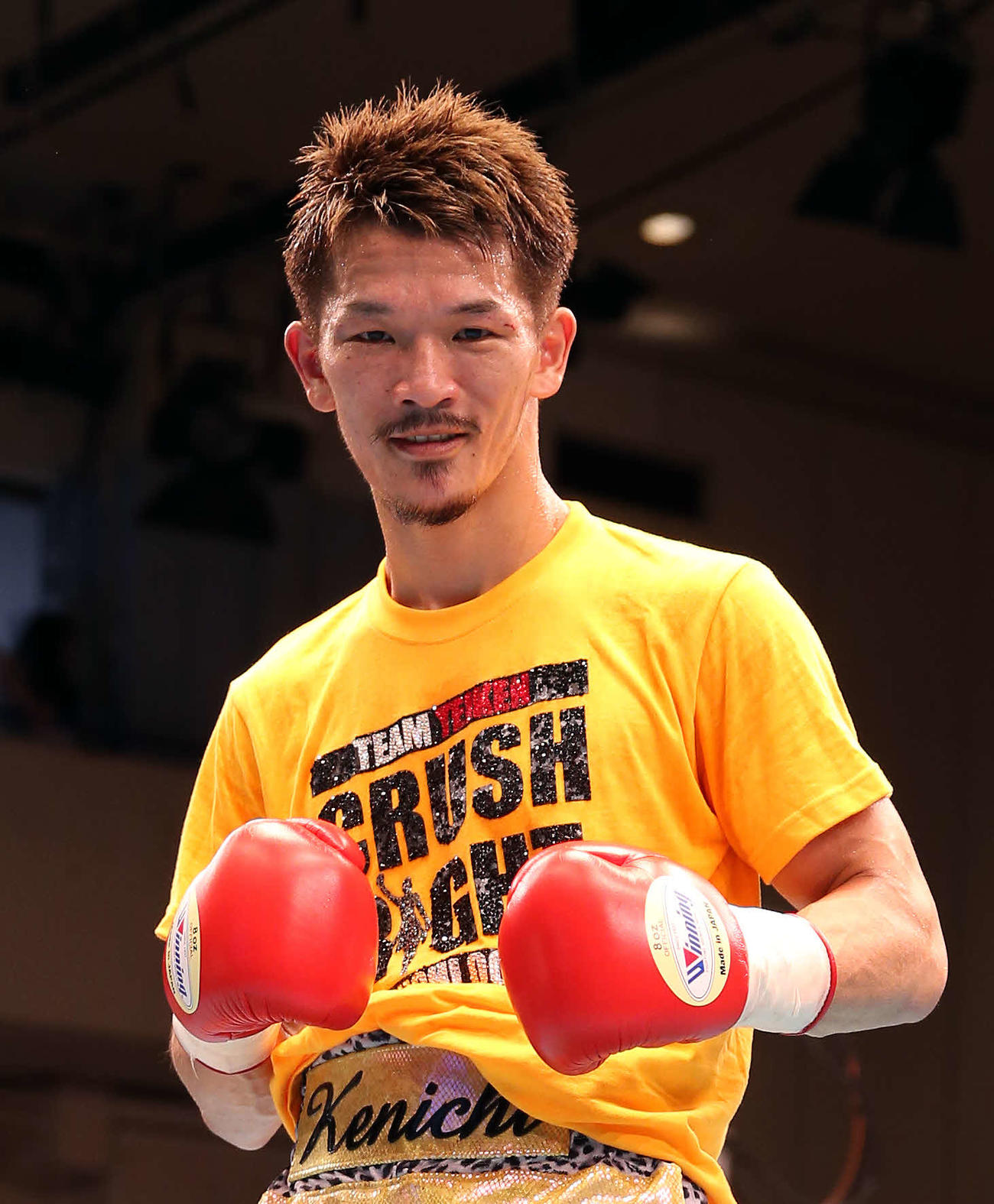 ボクシングIBF世界スーパーフェザー級の尾川堅一（19年7月6日撮影）