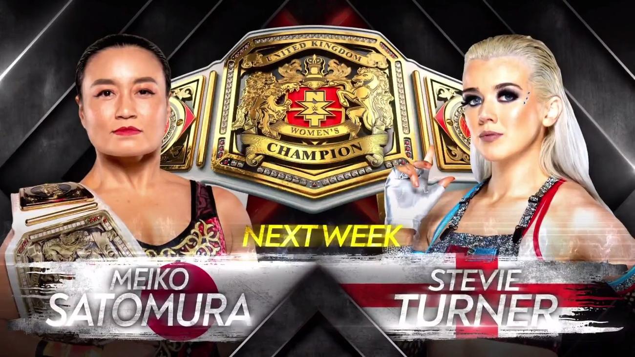 19日のNXT UK大会でターナー（右）との防衛戦が決まったNXT UK女子王者里村（C）2021 WWE, Inc. All Rights Reserved.