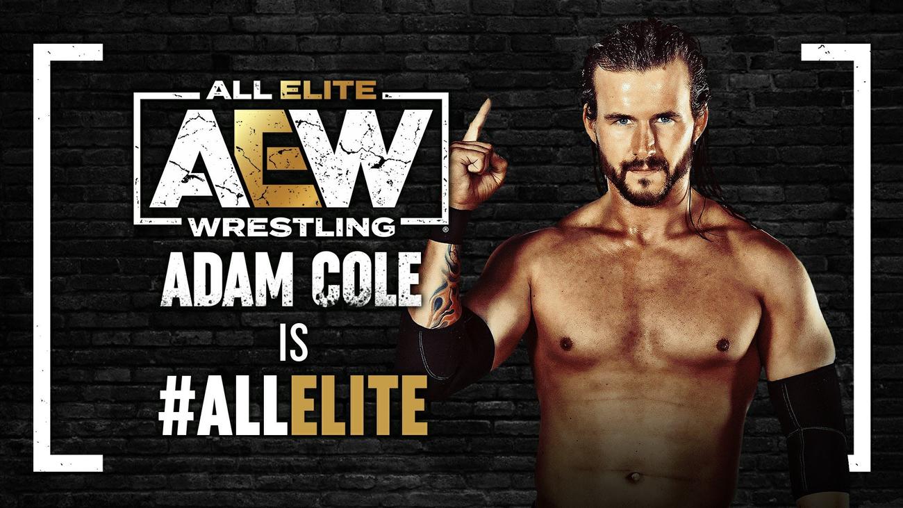 AEW移籍が発表された元WWEのアダム・コール（AEW公式SNSより）