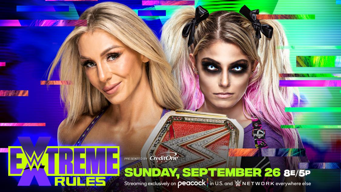 26日のPPV大会で挑戦者ブリス（右）との防衛戦に臨むロウ女子王者フレアー（Ｃ）2021 WWE, Inc. All Rights Reserved.