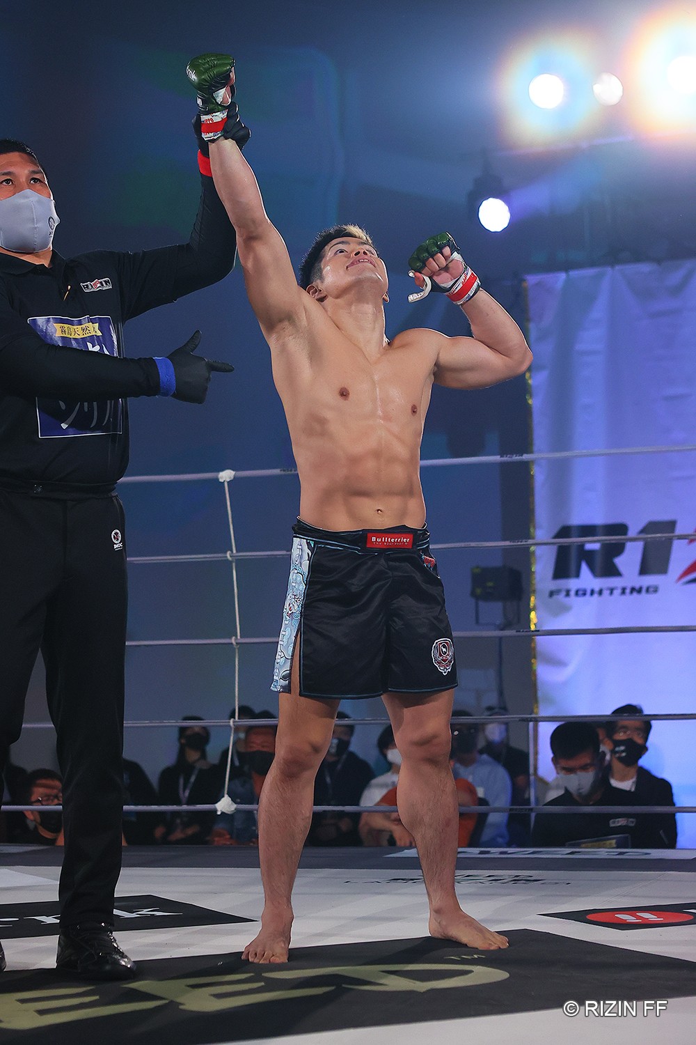 RIZIN LANDMARK大会　奥田啓介に勝利した鈴木博昭（RIZIN FF提供）