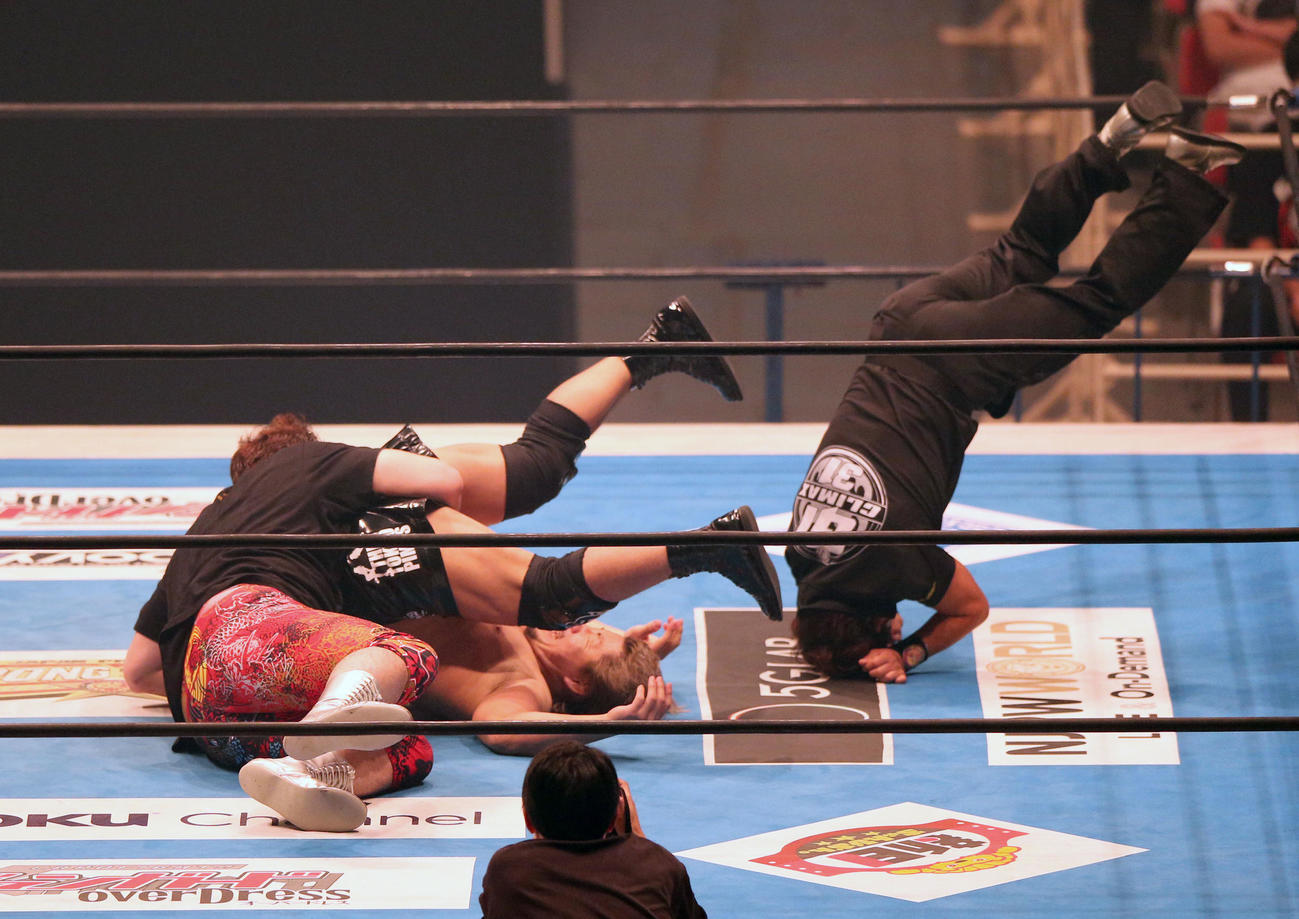 第4試合30分1本勝負「G1CLIMAX31」Aブロック公式戦　矢野通対高橋裕二郎（撮影・上山淳一）