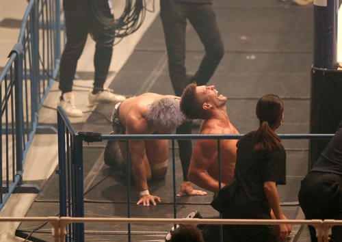 第3試合30分1本勝負「G1CLIMAX31」Aブロック公式戦　ザック・セイバーJr.対KENTA（撮影・上山淳一）