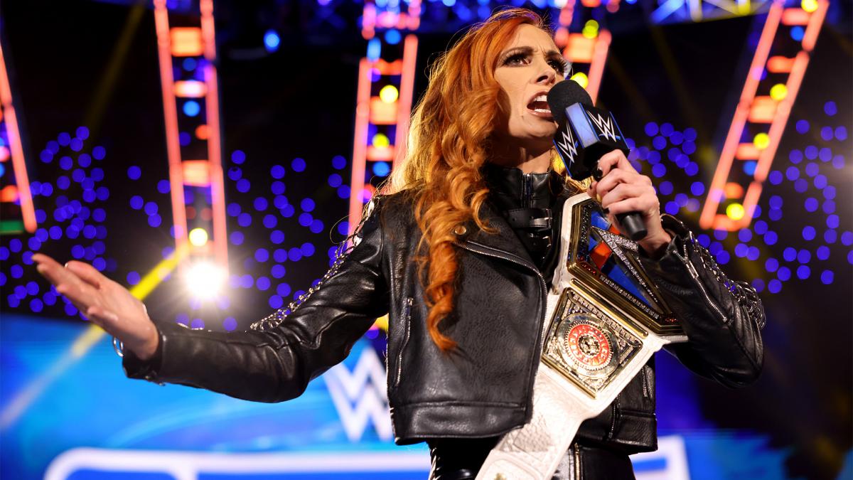 サウジアラビアで防衛戦に臨むWWEスマックダウン女子王者ベッキー・リンチ（C）2021 WWE, Inc. All Rights Reserved.