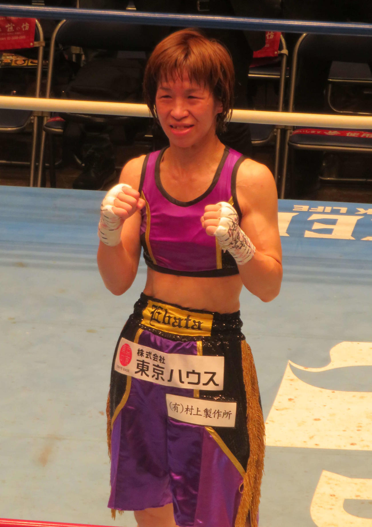 引退試合で判定勝利した元WBO女子世界ミニマム級王者江幡佳代子