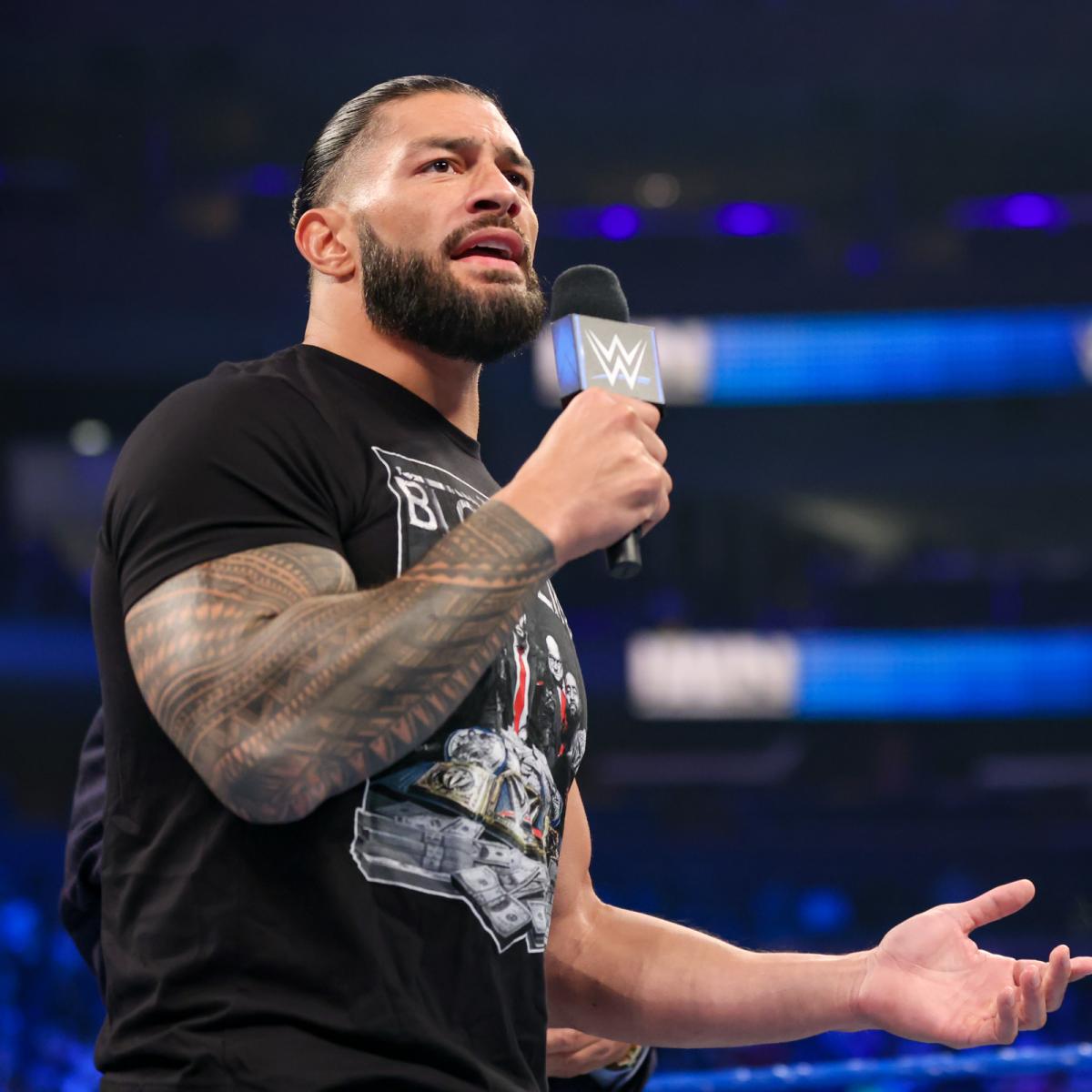 22日のPPVクラウン・ジュエル大会でブロックレスナーとの防衛戦を控えるWWEユニバーサル王者ローマン・レインズ（C）2021 WWE, Inc. All Rights Reserved.