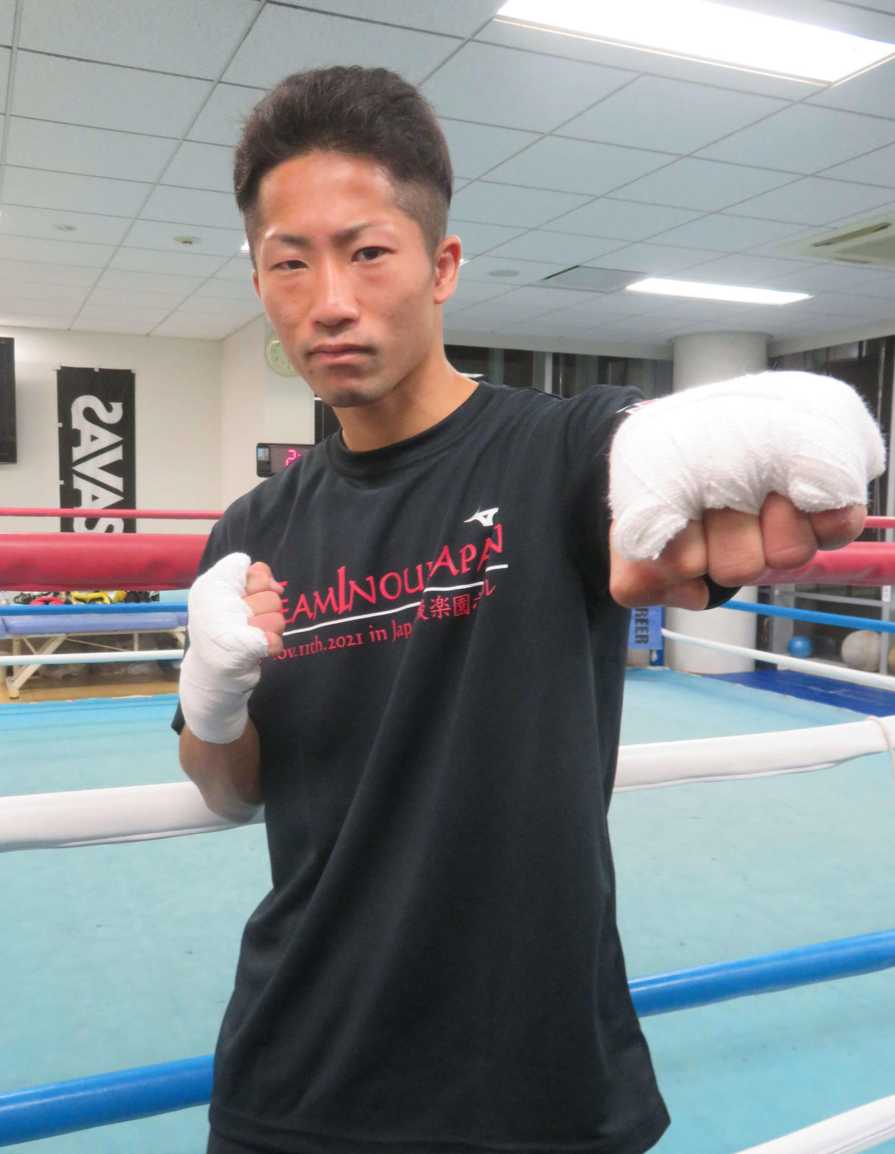 11日にWBOアジア・パシフィック・スーパーバンタム級王座決定戦に臨む元WBC世界バンタム級暫定王者井上拓