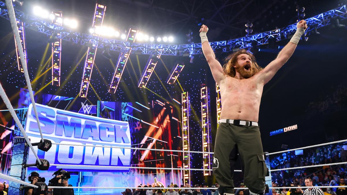 WWEユニバーサル王座次期挑戦者決定バトルロイヤル戦を制したサミ・ゼイン（C)2021 WWE, Inc. All Rights Reserved.