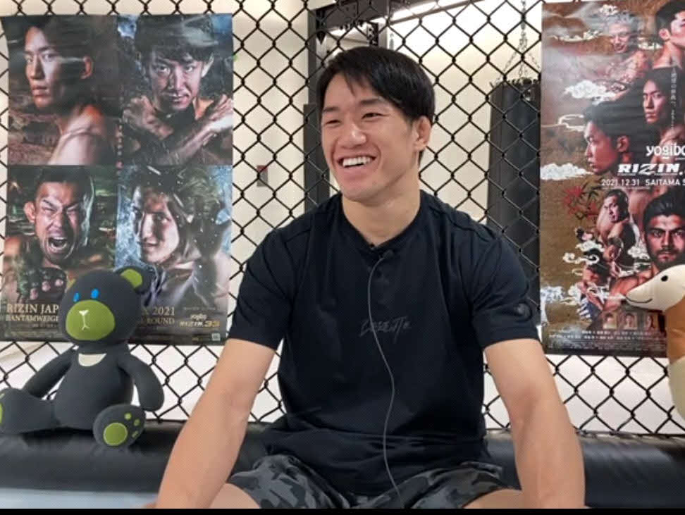 31日のRIZIN33大会でのバンタム級GPに向けて公開練習に臨んだ朝倉海