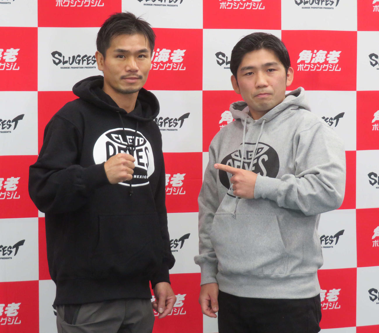 大みそか、WBO世界スーパーフライ級王者井岡に挑む同級6位福永。右は奥村トレーナー