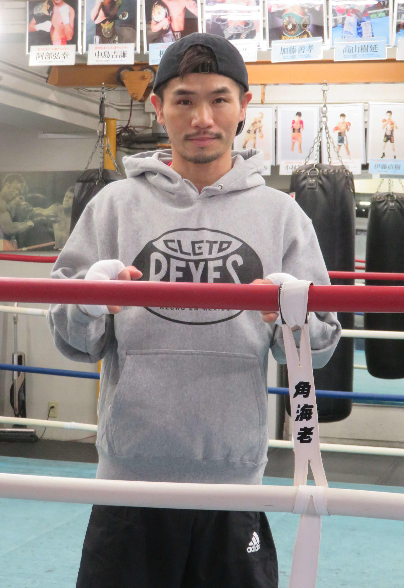 WBO世界スーパーフライ級王者井岡への挑戦に備え、練習公開した同級6位福永