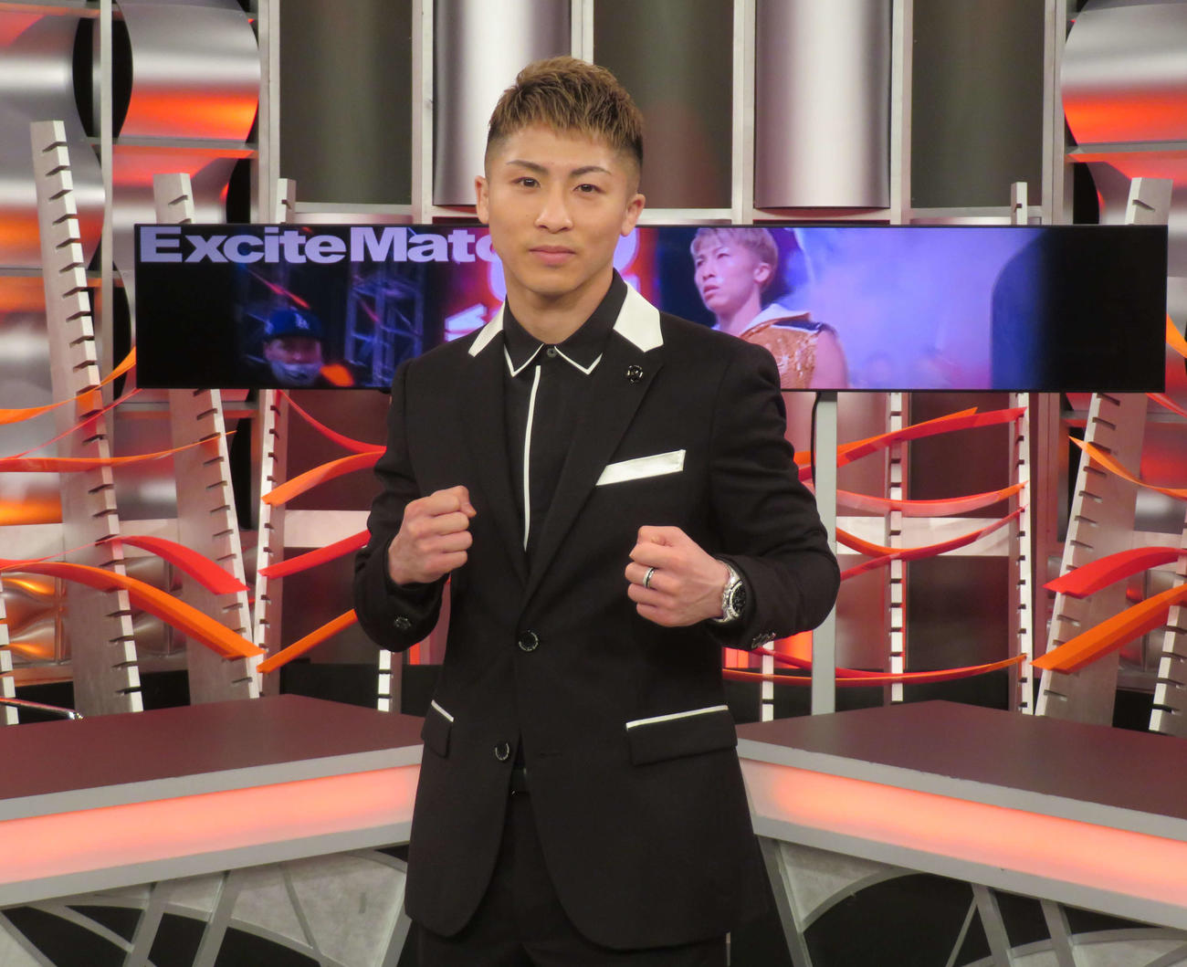 WOWOWエキサイトマッチの収録に参加したWBAスーパー、IBF世界バンタム級王者井上尚弥