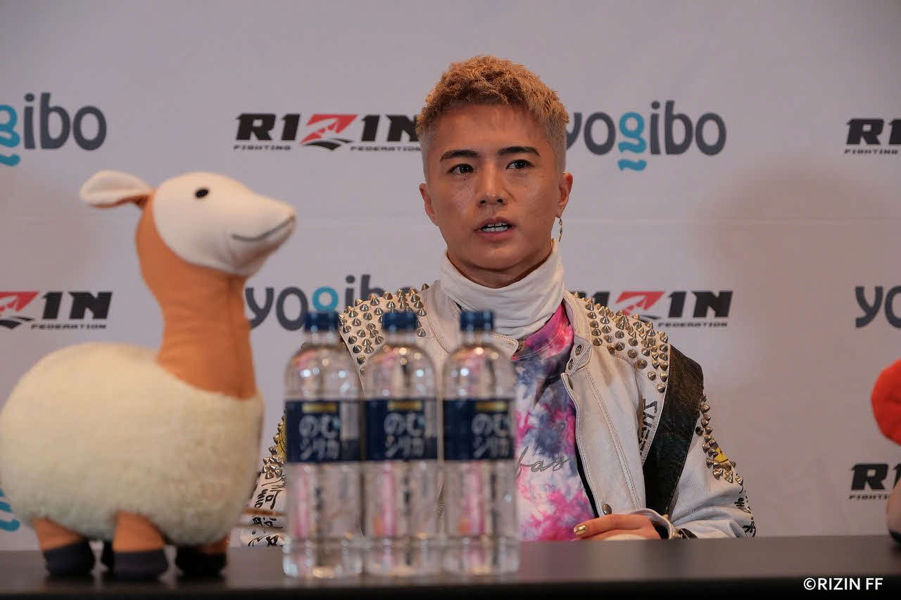 RIZIN33大会に出場するYUSHIはオンラインでインタビューに応じる（RIZIN FF提供）