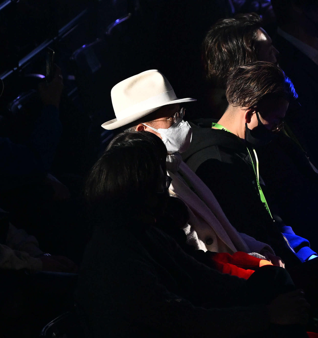 観戦に訪れた横浜FCカズ（撮影・滝沢徹郎）