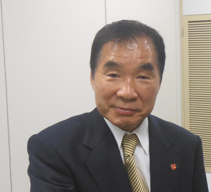 花形進会長（2019年2月28日撮影）