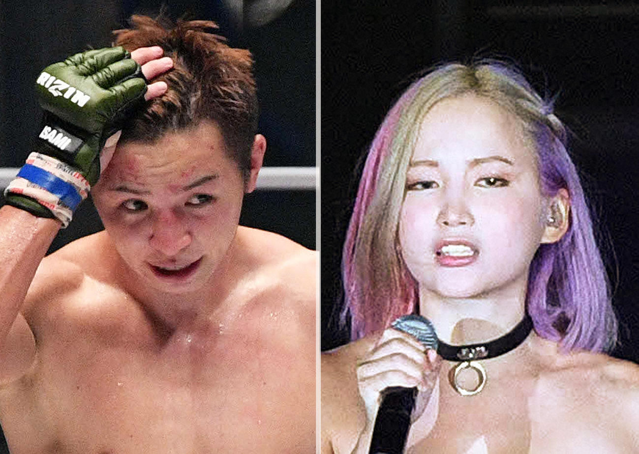 久保優太（左）と妻のサラ