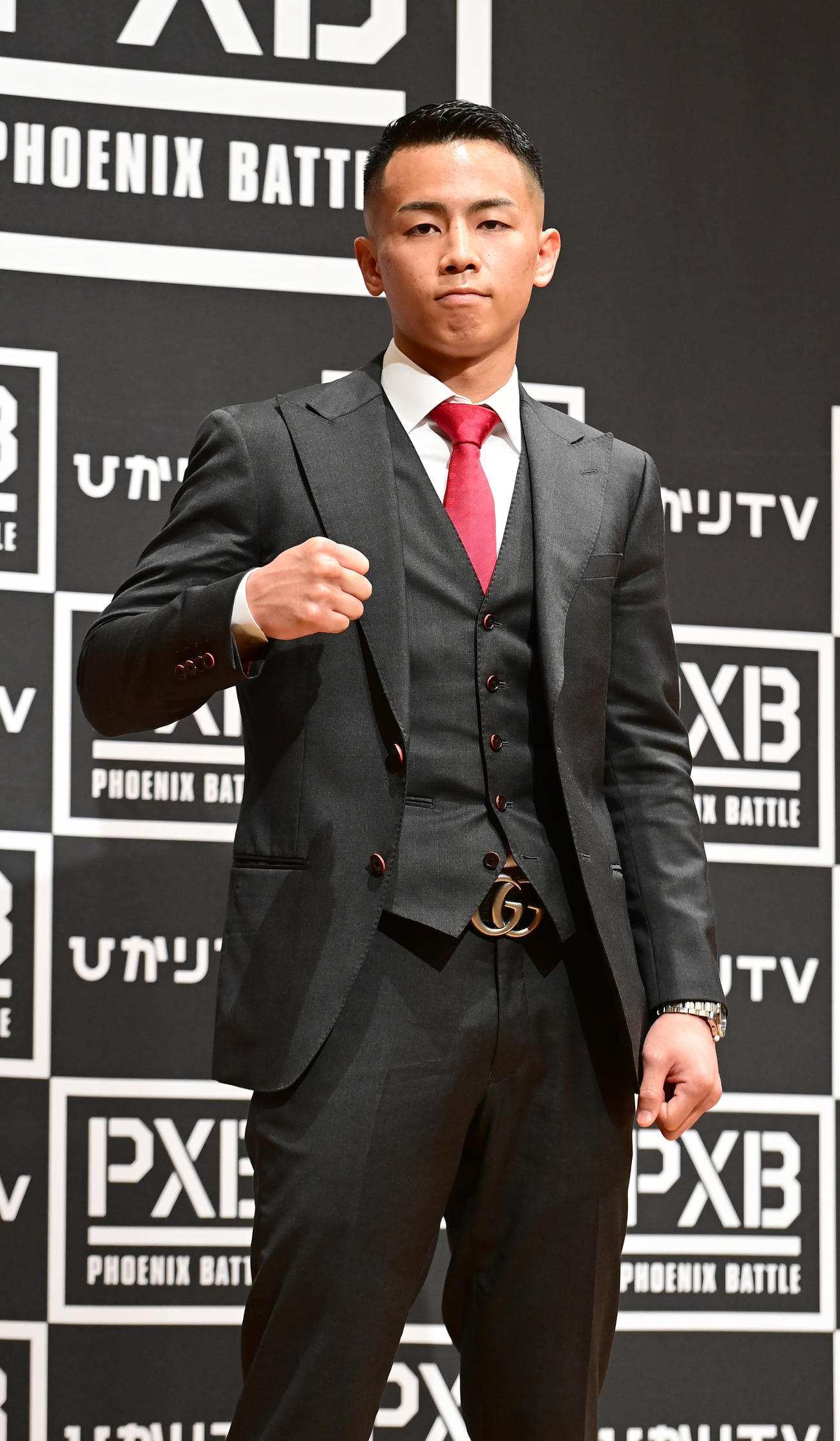 スーパーバンタム級10回戦に臨む武居（撮影・小沢裕）