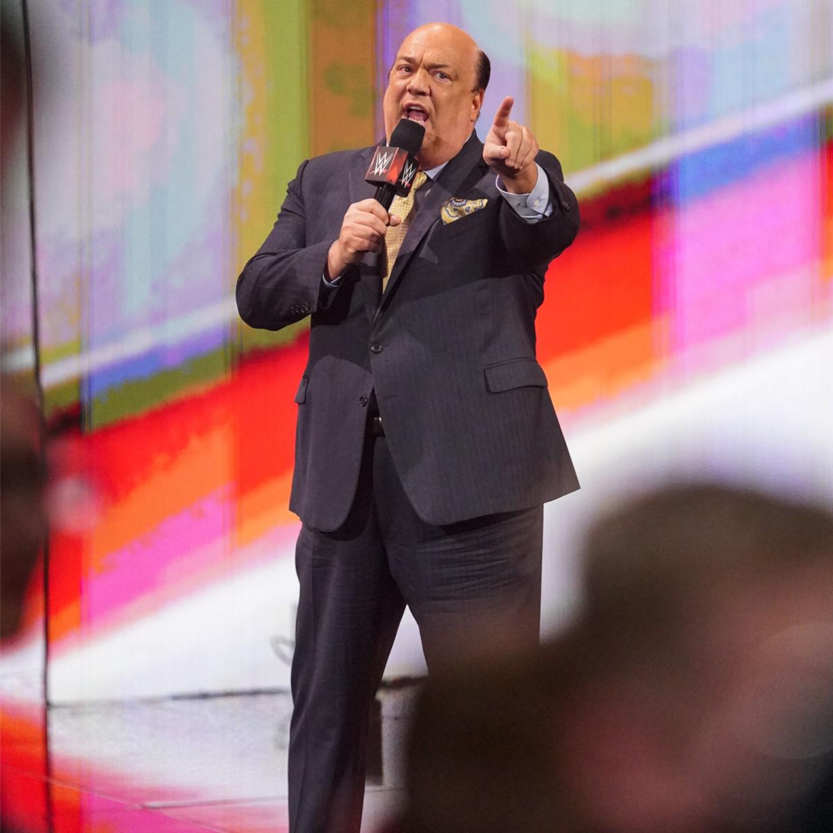 WWEヘビー級王者レスナーと舌戦を繰り広げた元代理人ヘイマン（Ｃ）2022 WWE, Inc. All Rights Reserved.