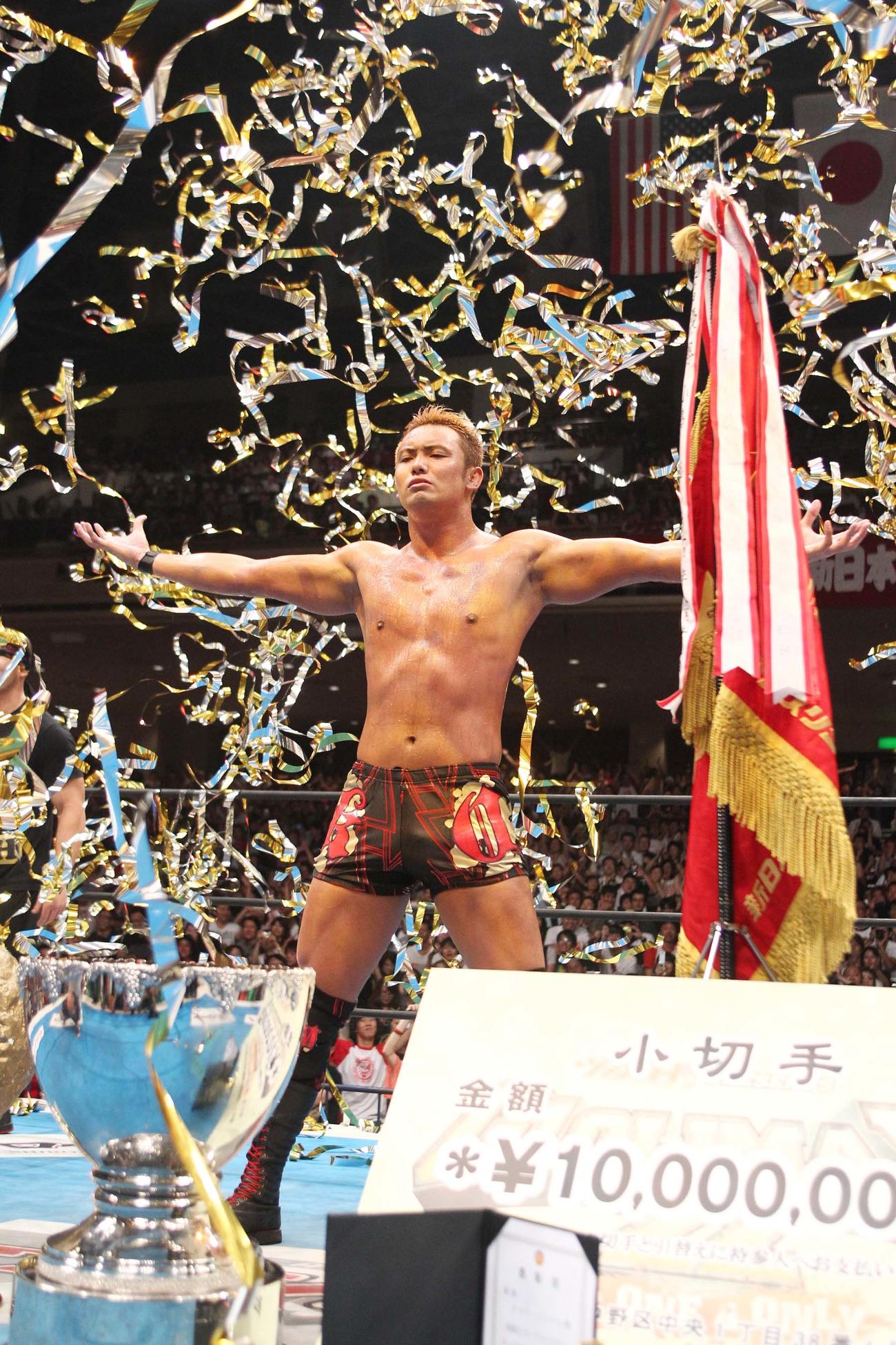 2012年、G1初出場初優勝を果たしたオカダ・カズチカ