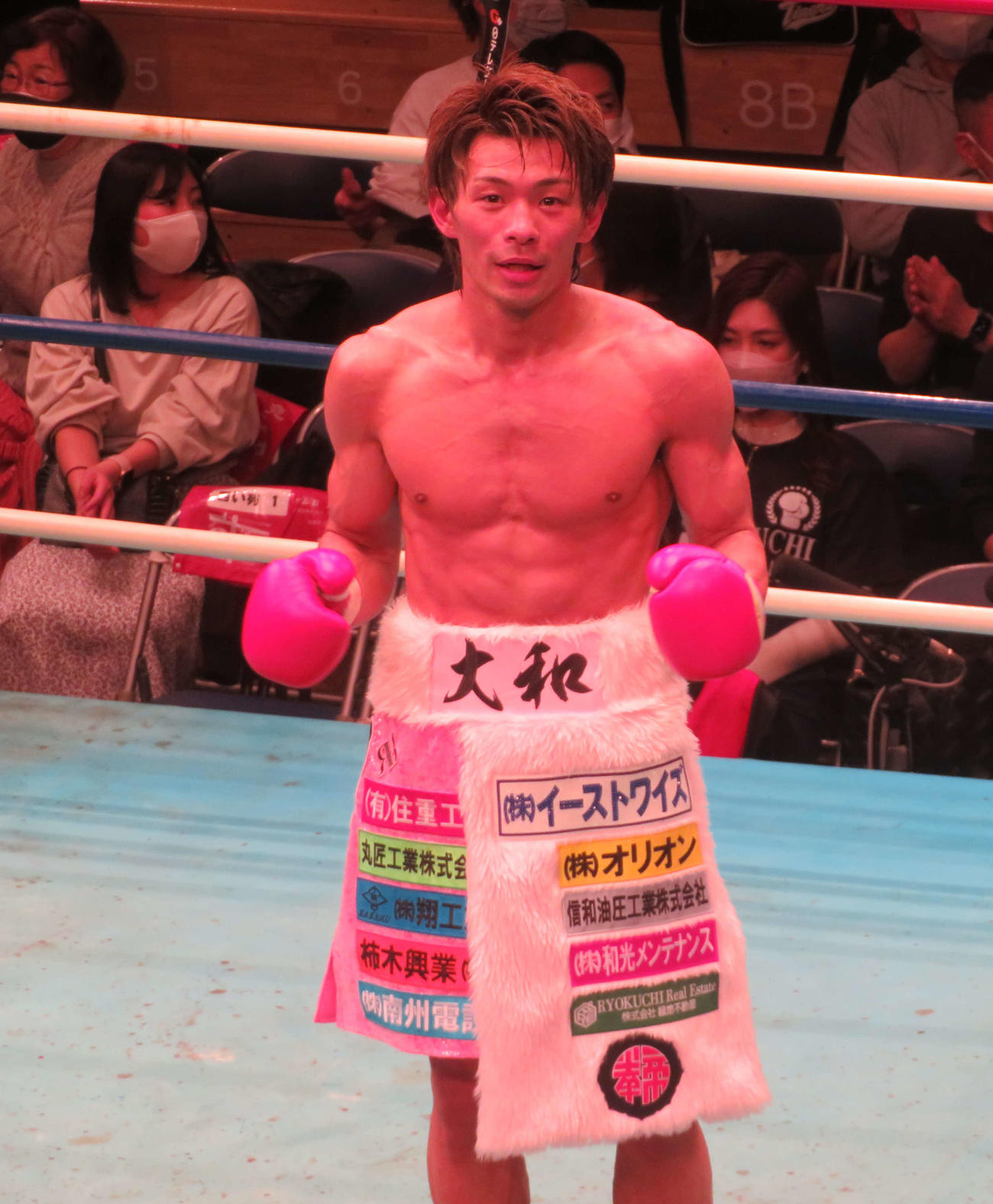 7回TKO勝ちで約1年5カ月ぶりのリングを飾った日本スーパーフェザー級9位波田大和