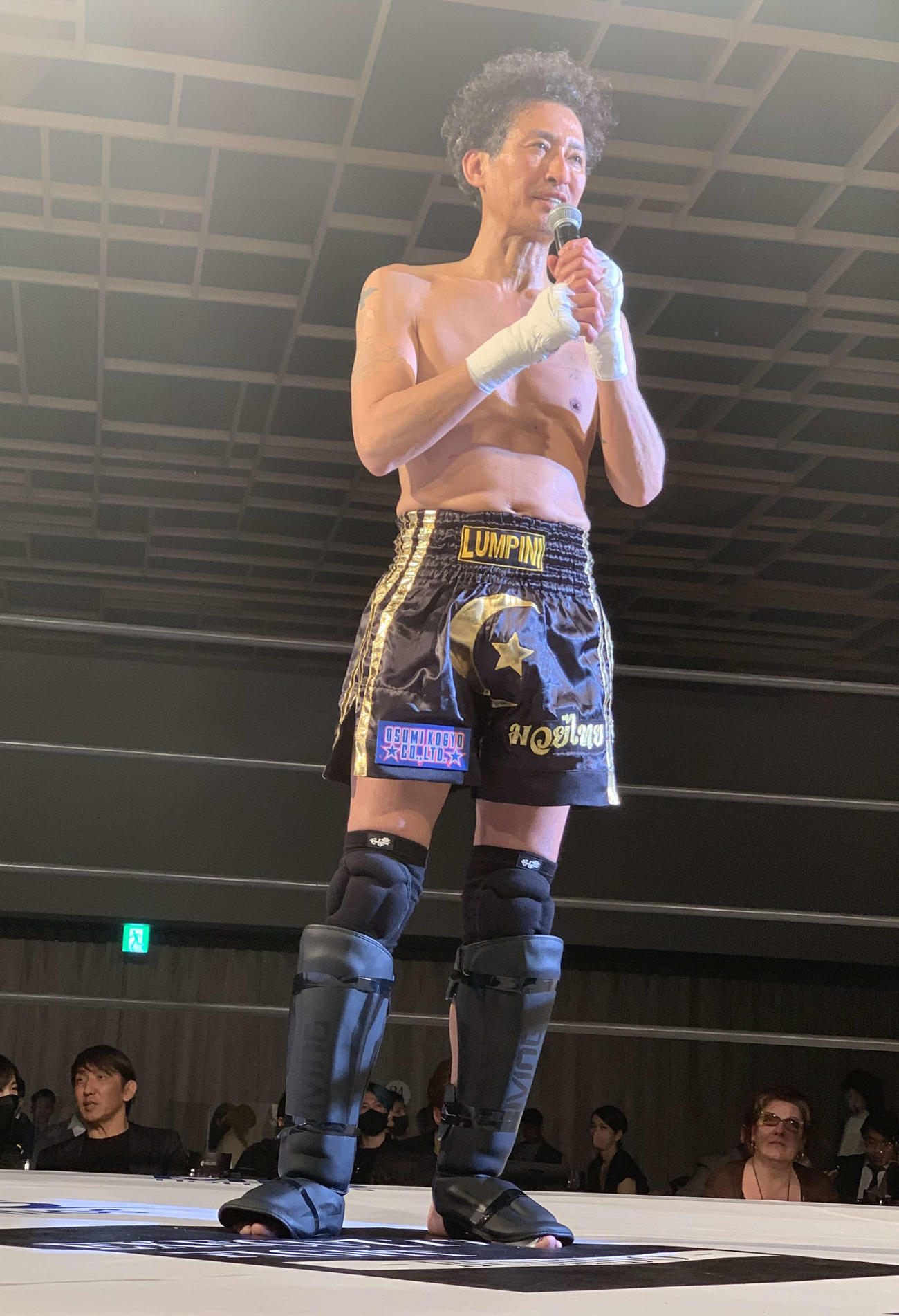 EXECUTIVE FIGHT～武士道～に出場した元光GENJIの大沢樹生（撮影・松尾幸之介）