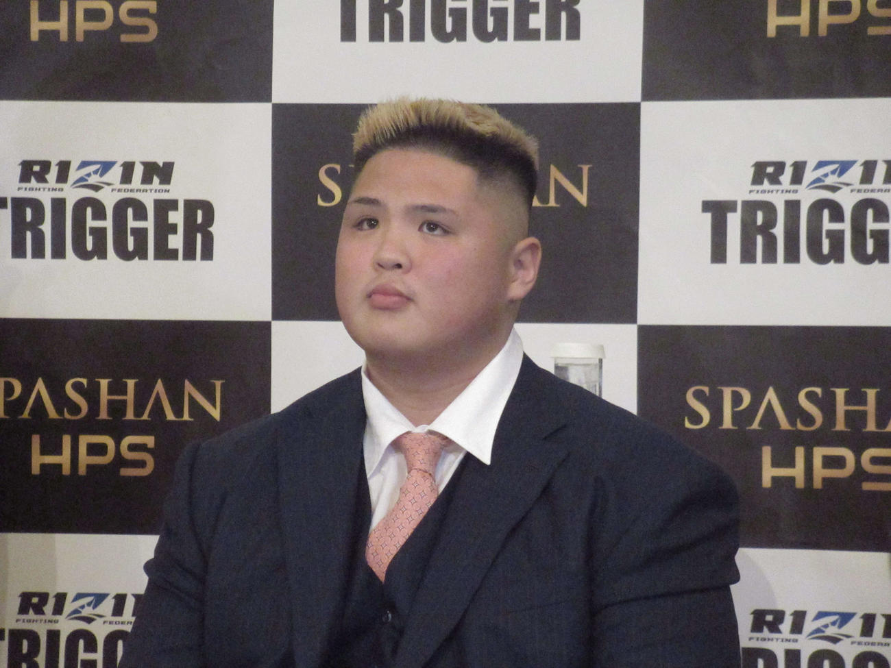 RIZINトリガー3大会への出場が決まった貴賢神（撮影・勝部晃多）