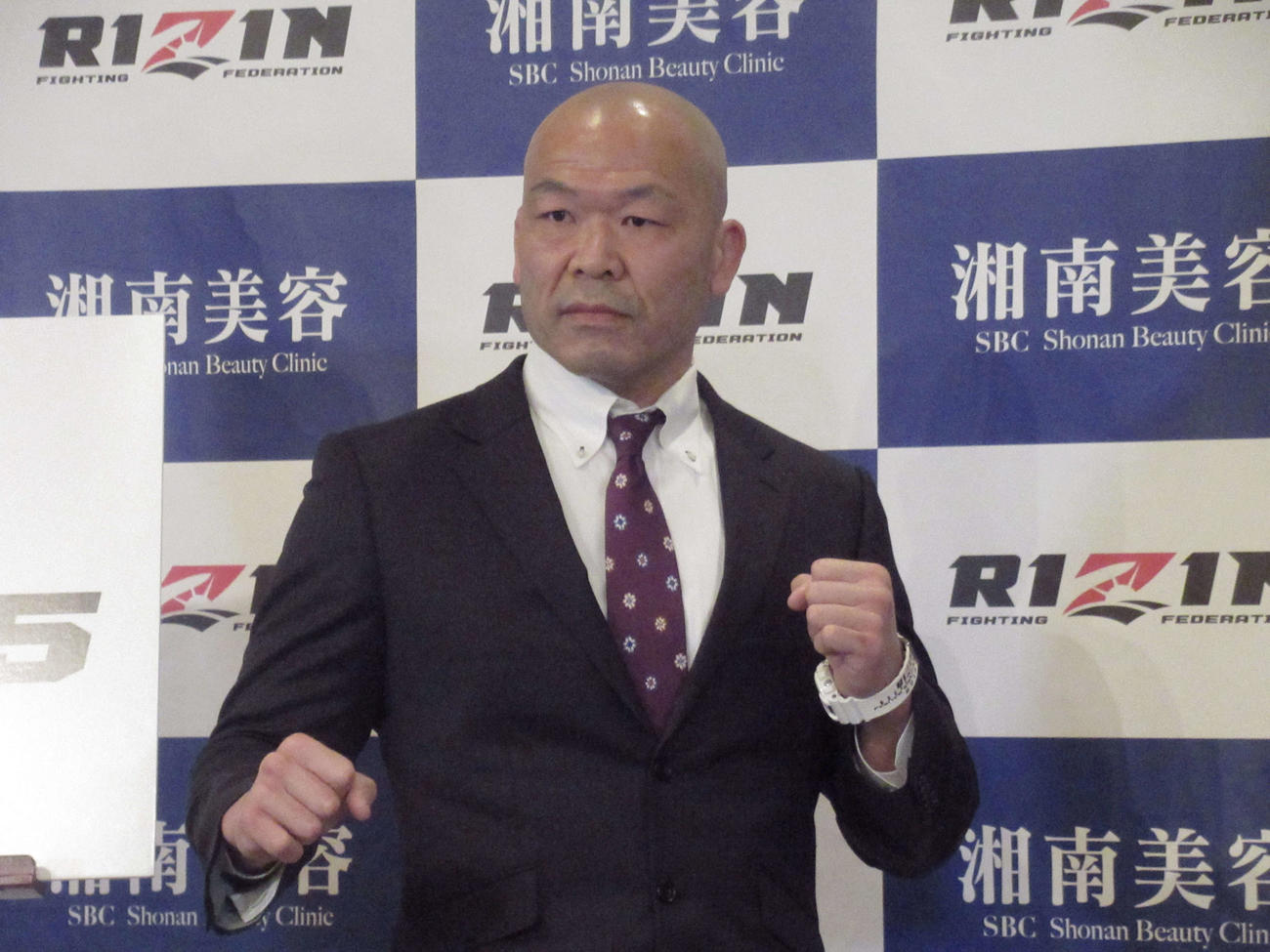 RIZIN35大会への出場が決まった高阪剛（撮影・勝部晃多）