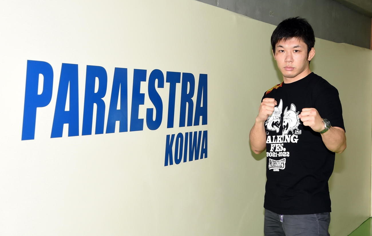 RIZINでフェザー級タイトルマッチに臨む斎藤裕（撮影・山田愛斗）