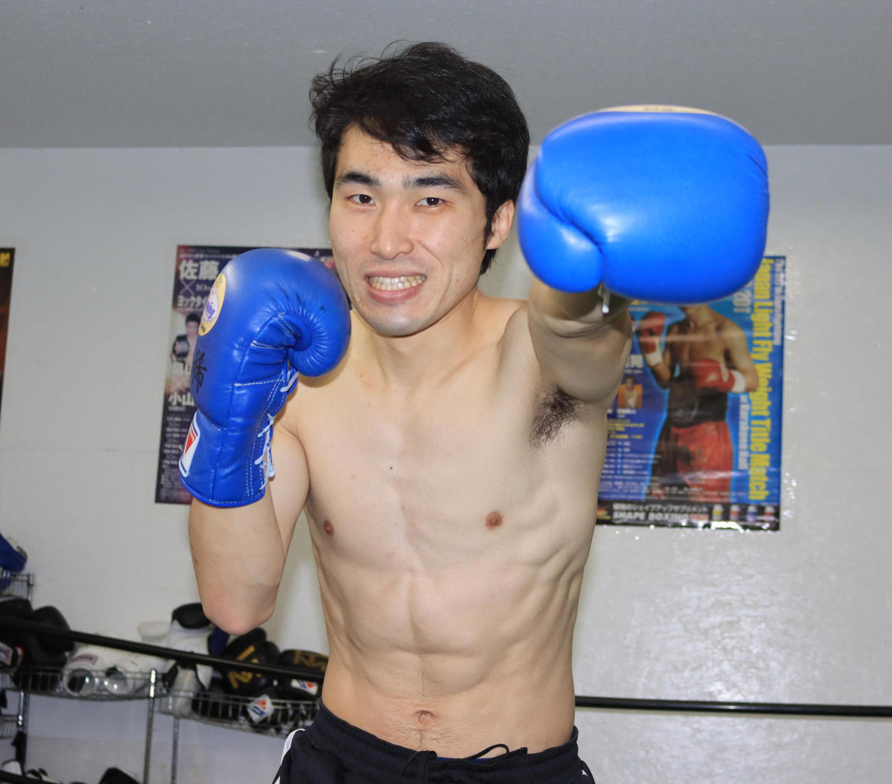 プロデビュー戦を控える黒川（撮影・保坂果那）