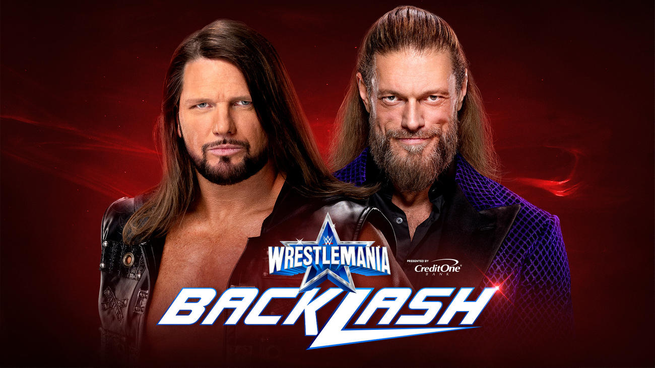 5月8日のレッスルマニア・バックラッシュ大会でエッジ（右）との再戦が決まったAJスタイルズ（C）2022 WWE, Inc. All Rights Reserved.」