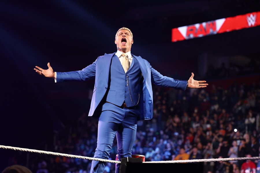 9月3日の英スタジアムイベントに向けてインタビューに応じたコーディ・ローデス（C）2022 WWE, Inc. All Rights Reserved.