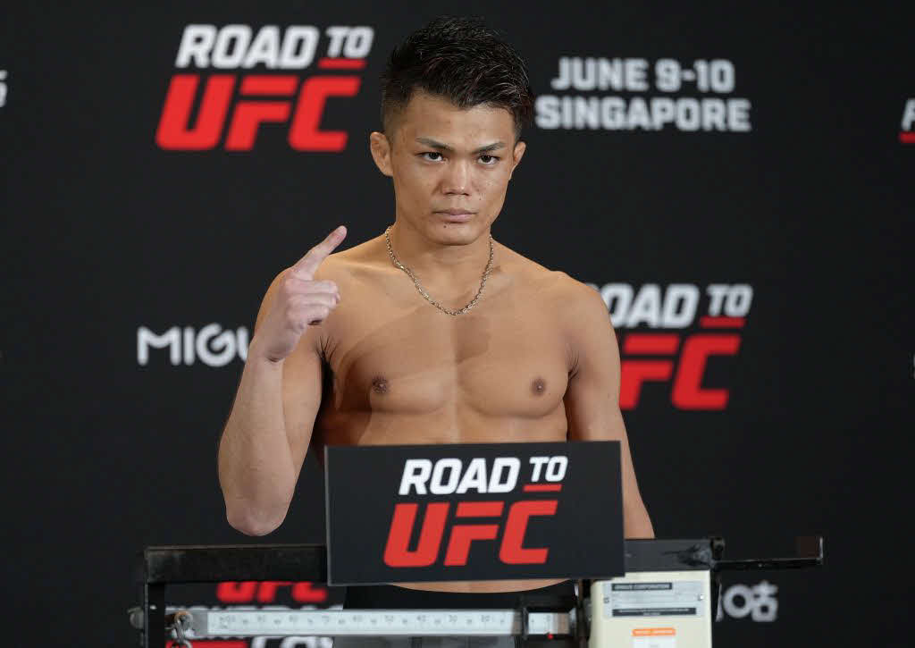 前日計量に臨む風間敏臣（C）Zuffa LLC／UFC