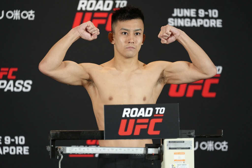 前日計量に臨む野瀬（C)Zuffa LLC／UFC