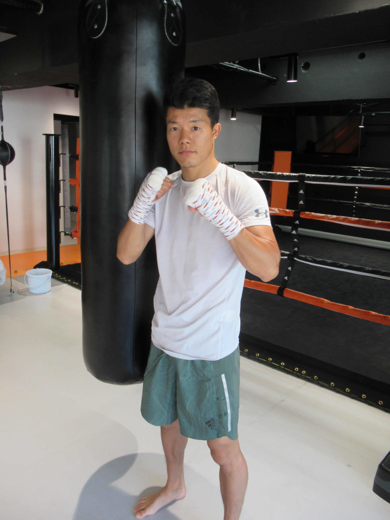 那須川天心との対戦を熱望した亀田和毅（撮影・実藤健一）