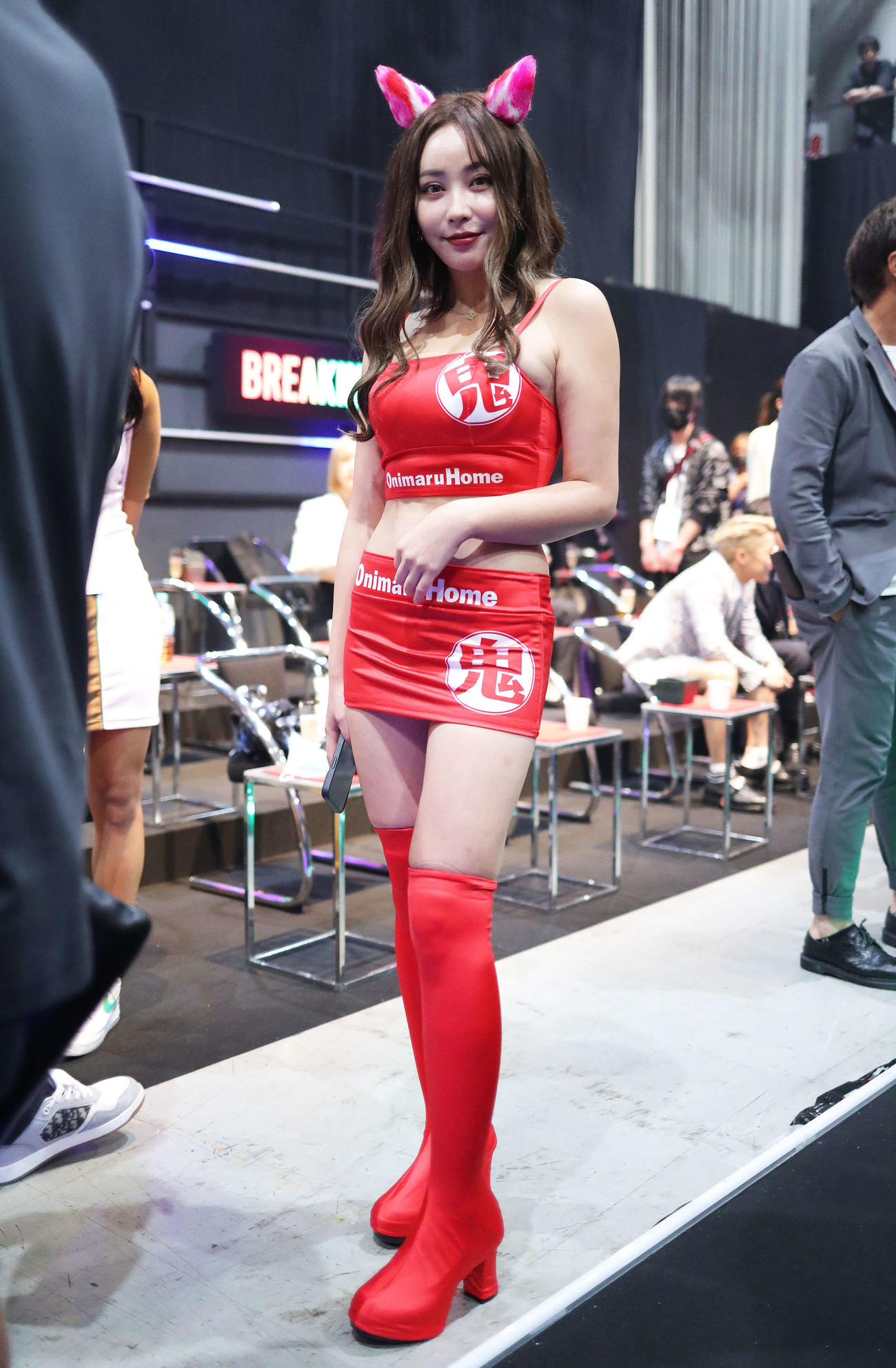 プレゼンターを務めたてんちむ（撮影・河田真司）