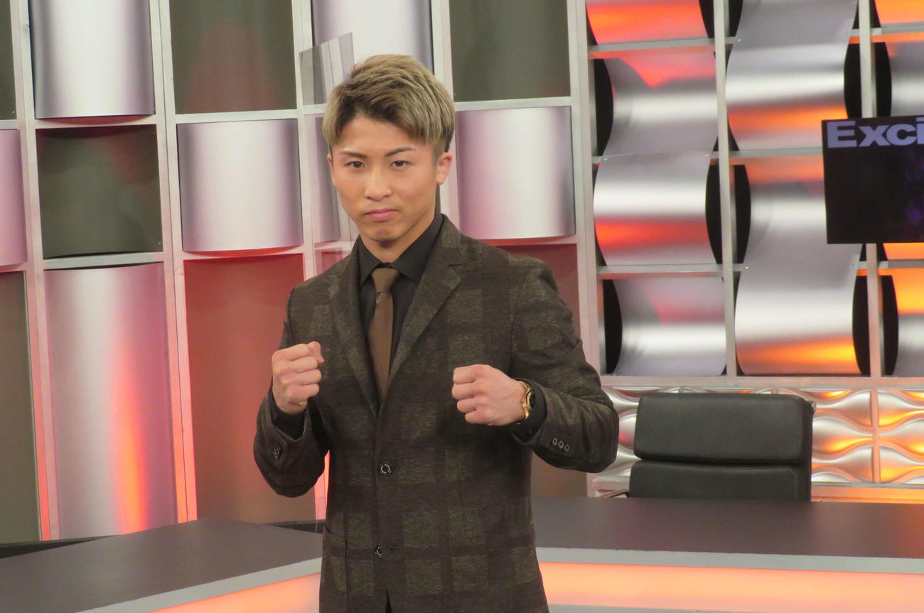 WOWOWのエキサイトマッチSPの収録に参加したWBAスーパー、WBC、IBF世界バンタム級王者井上尚弥