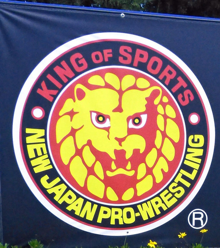 新日本プロレスのライオンマーク（2018年3月24日撮影）