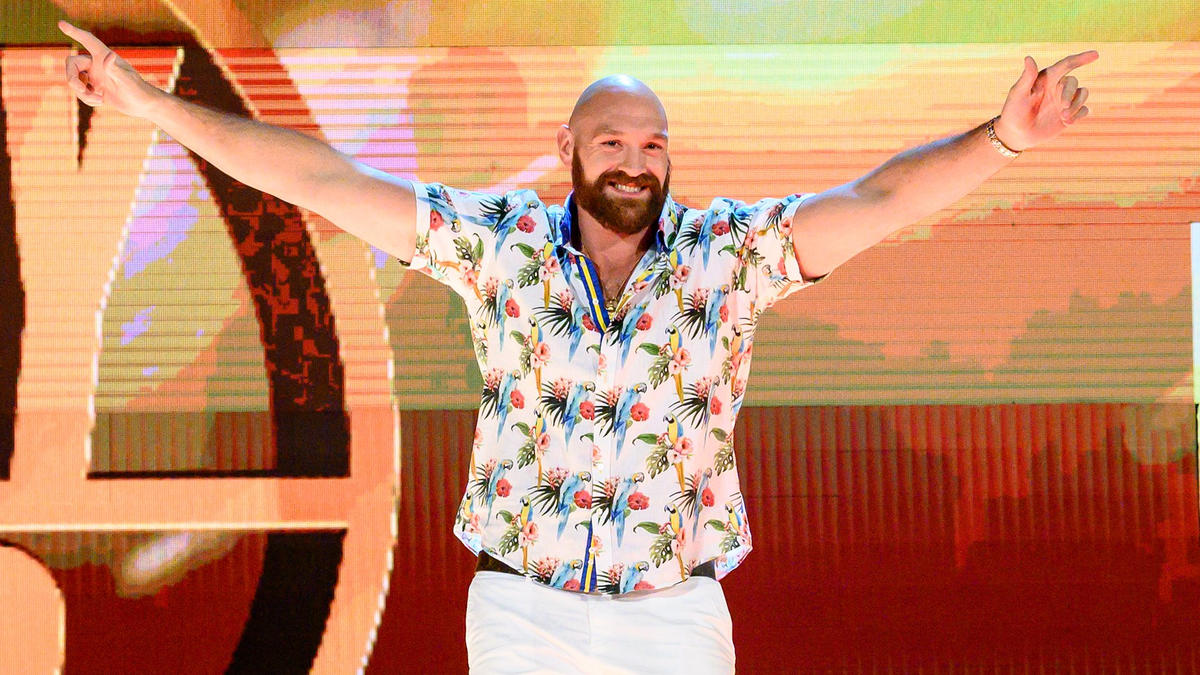 3日のWWEクラッシュ・アット・ザ・キャッスル大会をリングサイド観戦すると発表されたボクシンブWBC世界ヘビー級王者タイソン・フューリー（C）2022 WWE, Inc. All Rights Reserved.
