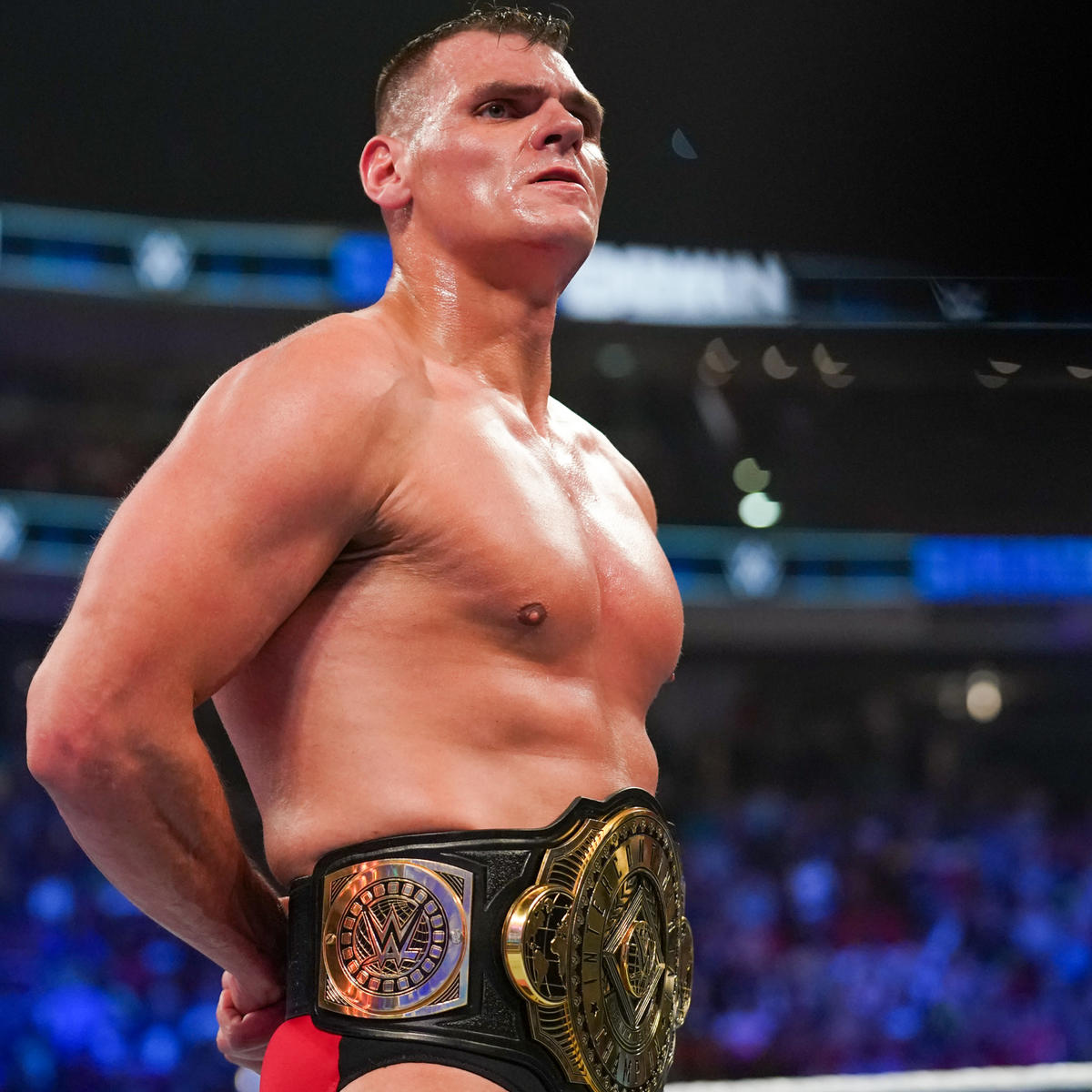 CATC大会でシェイマスとの防衛戦を控えるWWEインターコンチネンタル王者グンター（C）2022 WWE, Inc. All Rights Reserved.